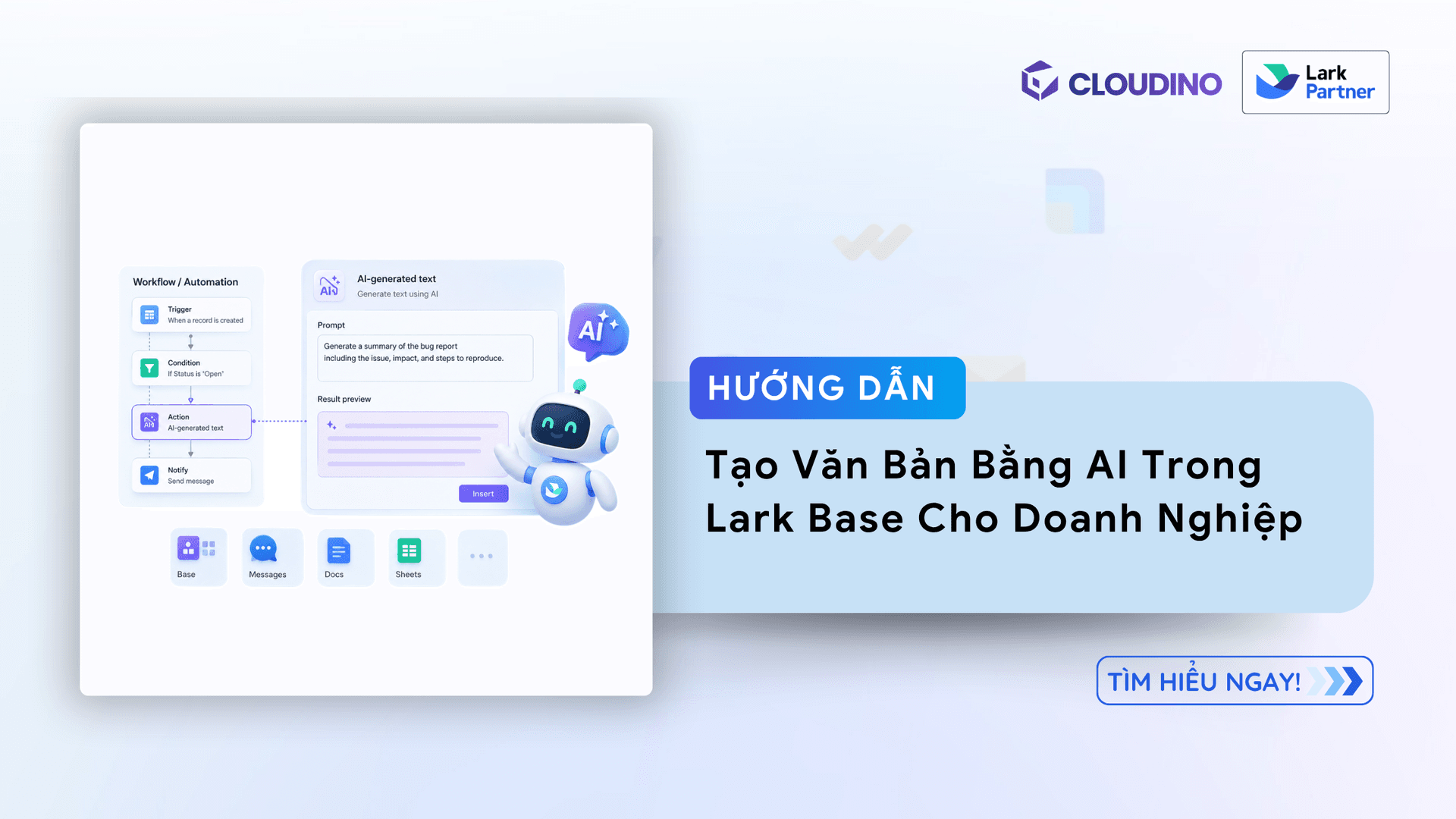 Hướng Dẫn Tạo Văn Bản Bằng AI Trong Lark Base Cho Doanh Nghiệp